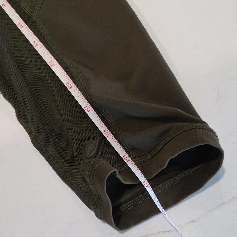 Lululemon Olive Green Crop Leggings